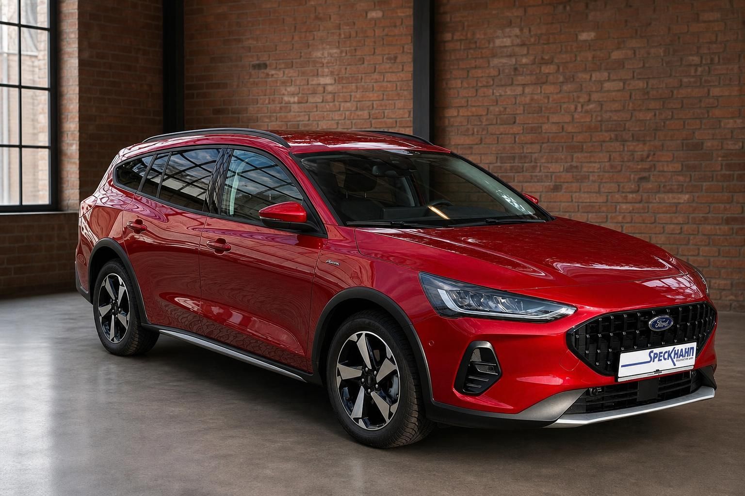 Ford Focus Active Kombi rot Frontansicht schräg links – Gebrauchtwagen Speckhahn