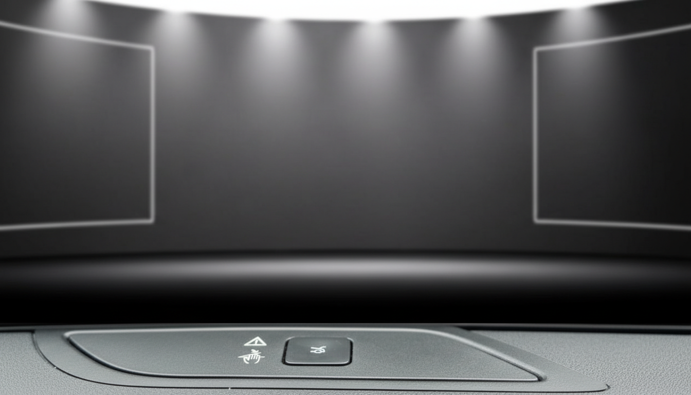 Fahrzeug Innenraum Dachkonsole mit Bedientasten und Innenraumbeleuchtung