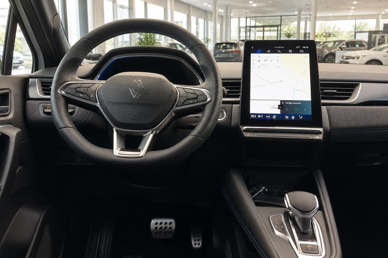 Renault Symbioz Armaturenbrett und Lenkrad - Digitales Cockpit mit großem Touchscreen-Display
