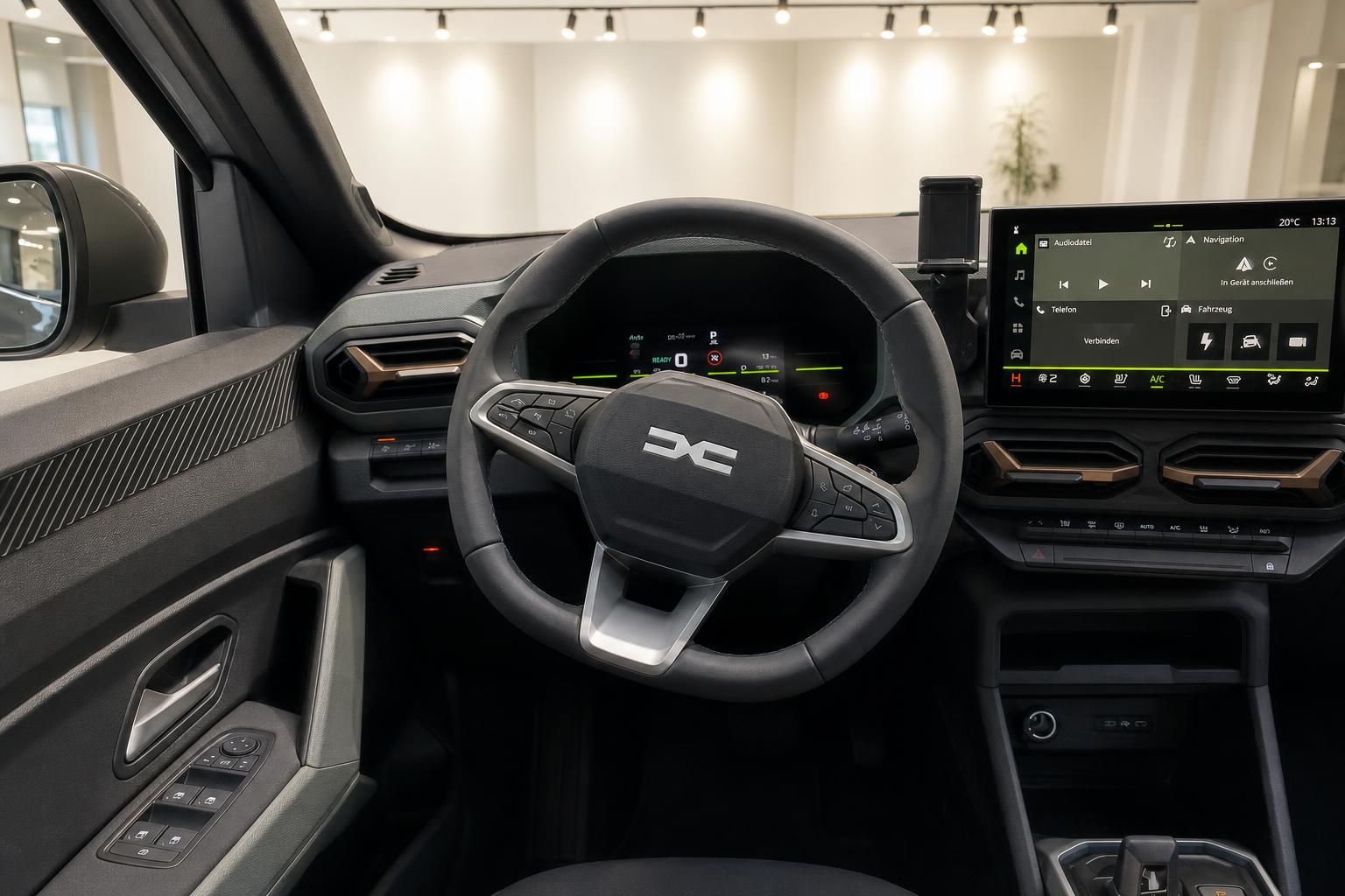 Dacia Duster Lenkrad und digitales Cockpit mit Touchscreen