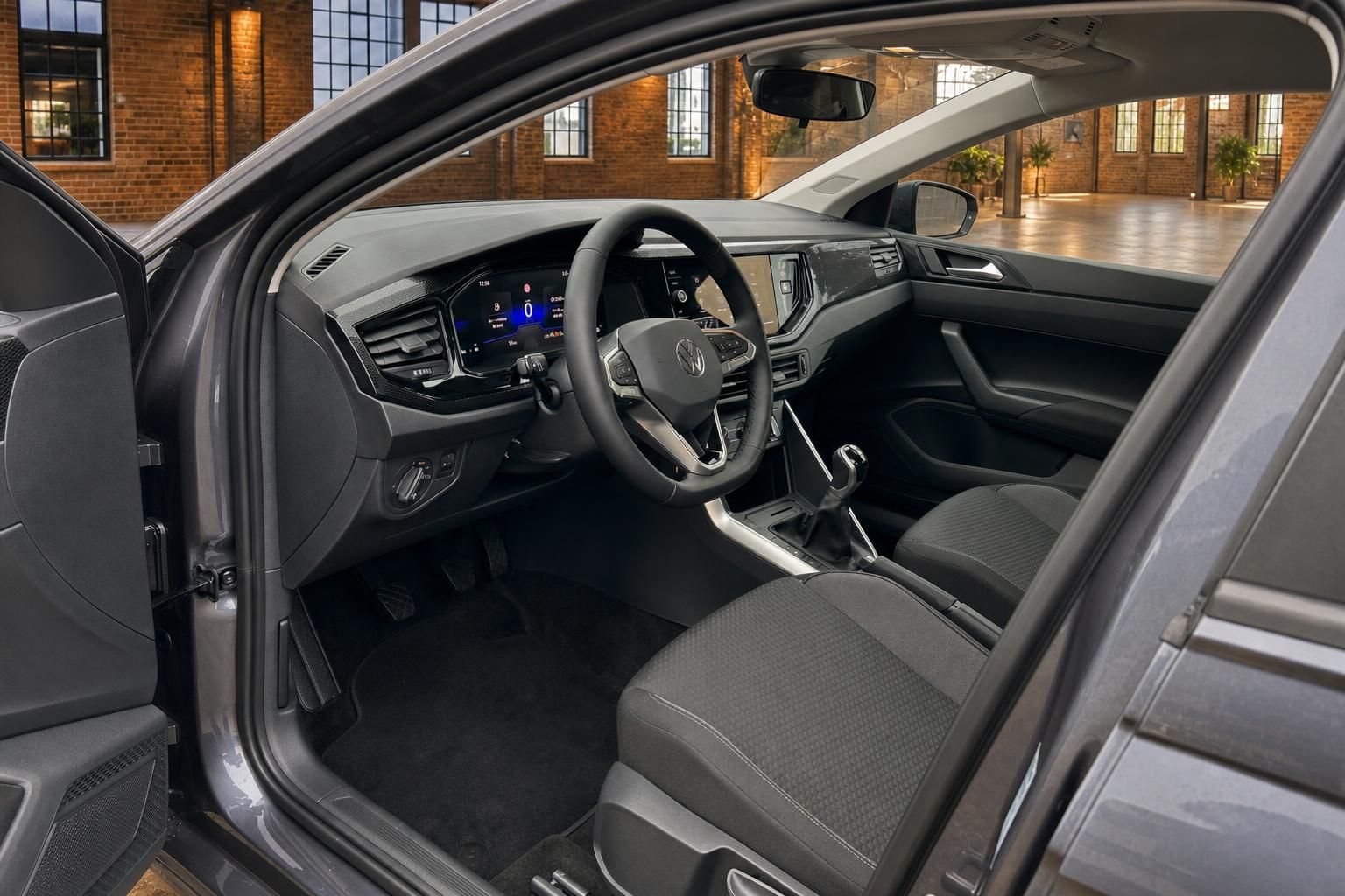 VW Polo Innenraum Cockpit und Fahrersitz Ansicht
