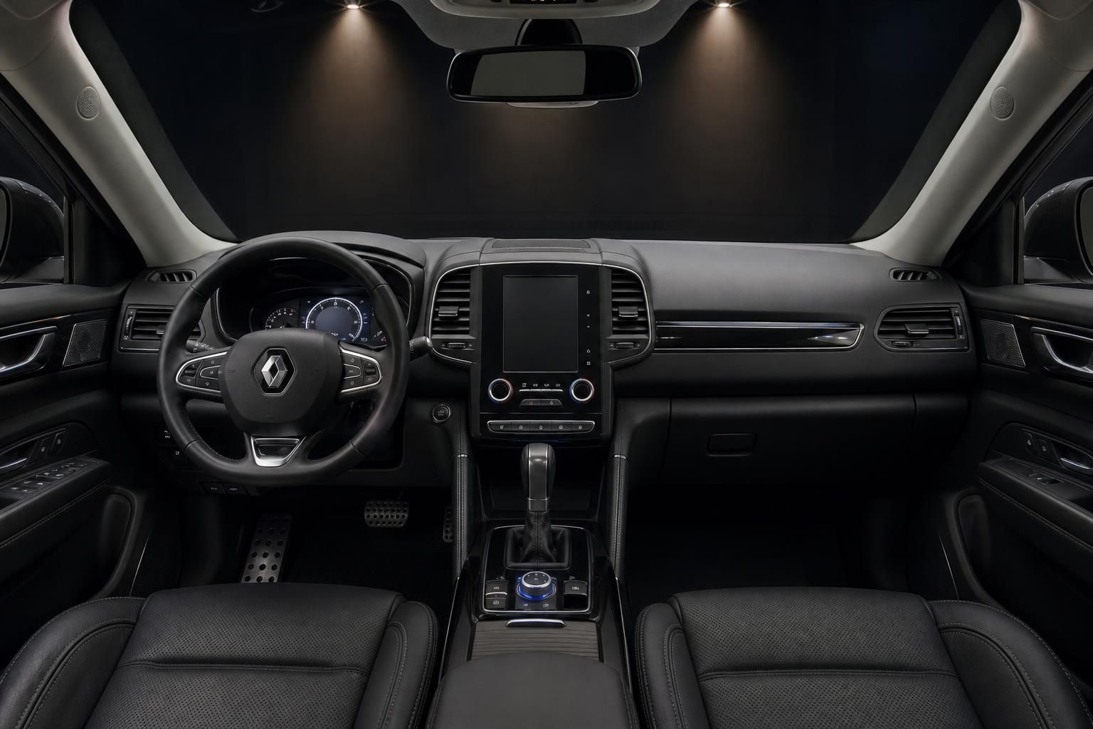 Renault Koleos Cockpit Ansicht Lenkrad und Mittelkonsole