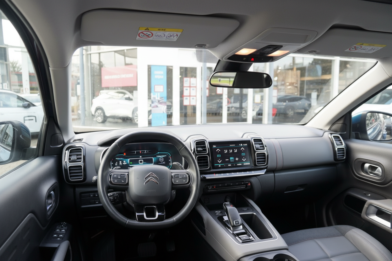 Citroën C5 Aircross Innenraum mit digitalem Cockpit und Touchscreen-Infotainment