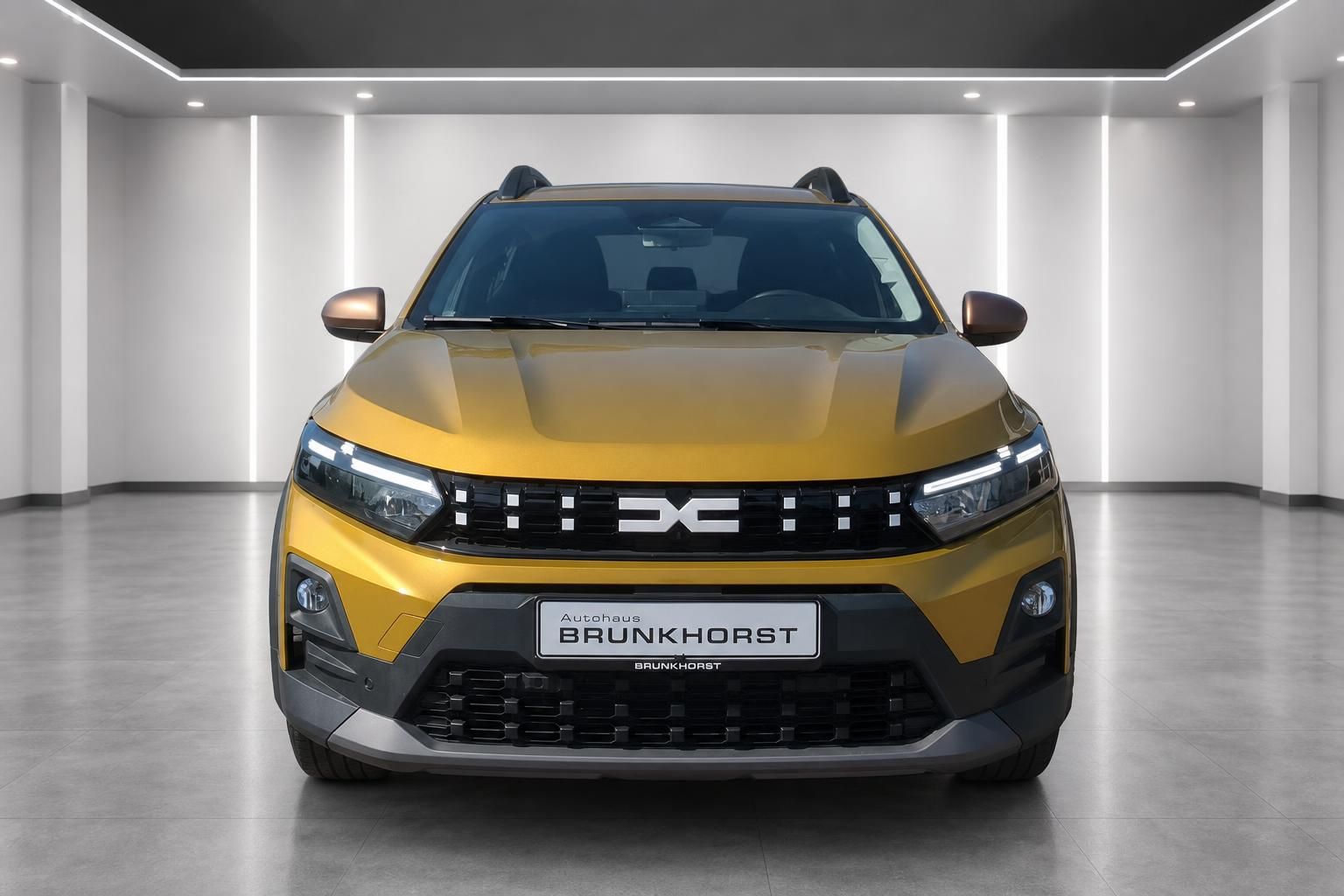 Dacia Sandero Stepway gelb Frontansicht gerade Autohaus Brunkhorst