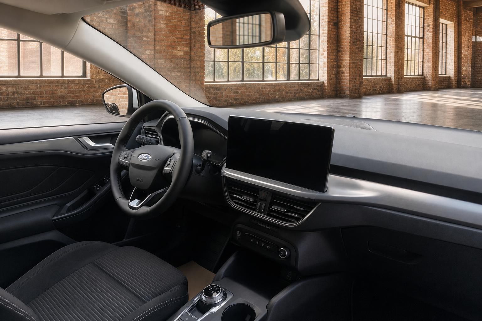 Ford Focus Innenraum Cockpit mit Lenkrad und Touchscreen