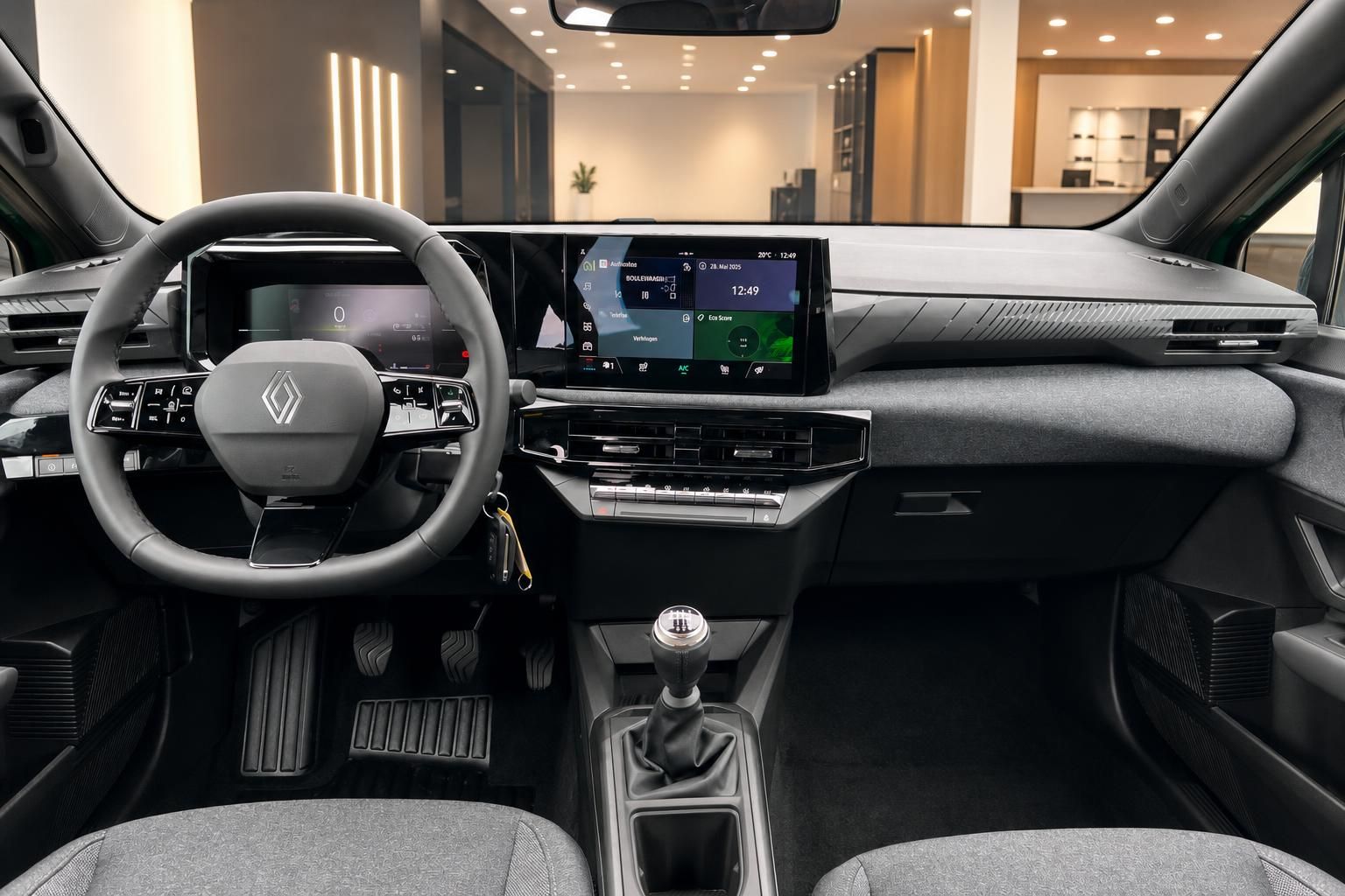 Renault Clio Cockpit mit digitalem Display und Multifunktionslenkrad
