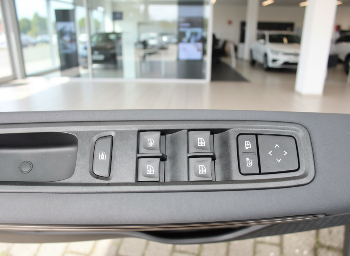 Fahrzeugtür Schaltereinheit mit Fensterheber und Spiegelverstellung im Autohaus