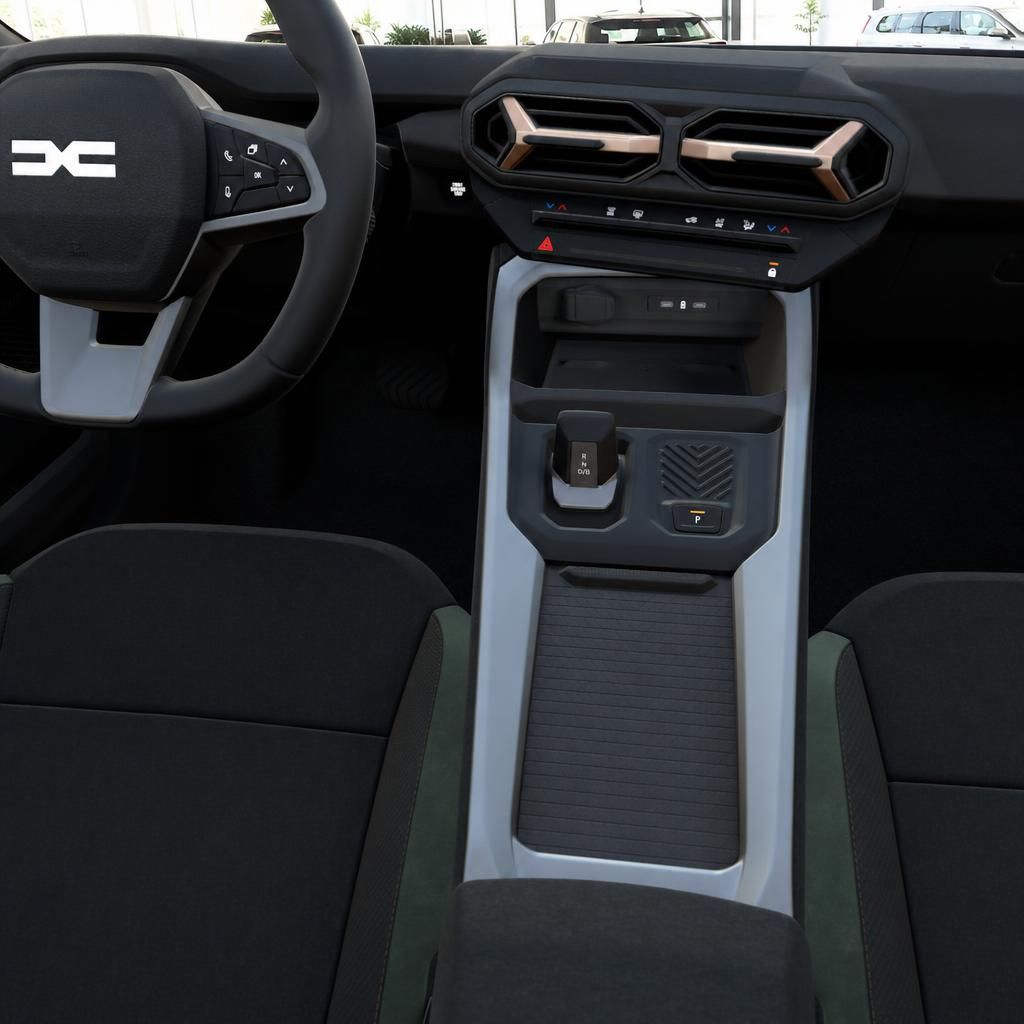 Dacia Bigster Cockpit mit modernem Armaturenbrett, Lenkrad und Mittelkonsole - Innenraumansicht
