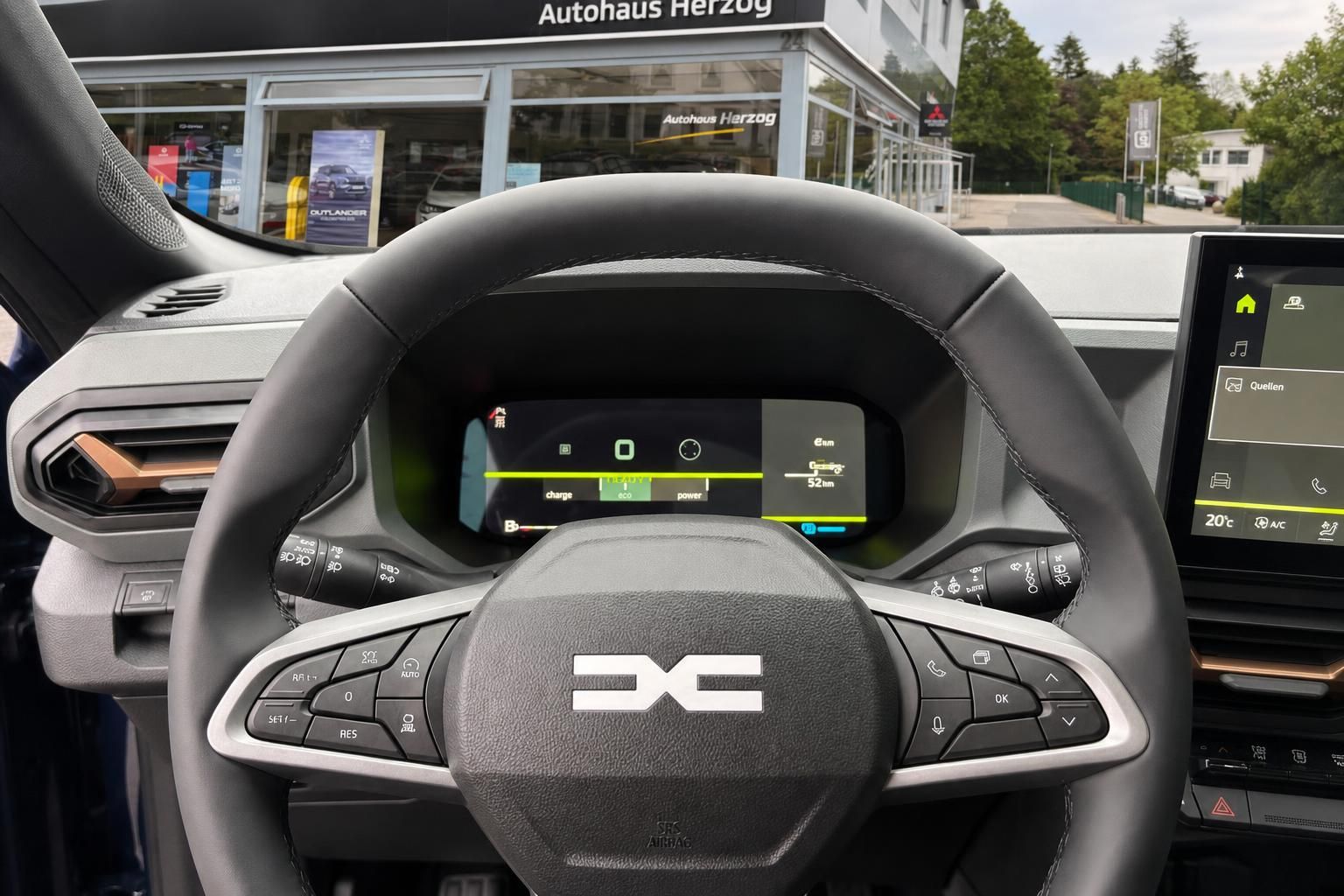 Dacia Bigster Lenkrad mit Multifunktionstasten und digitalem Kombiinstrument