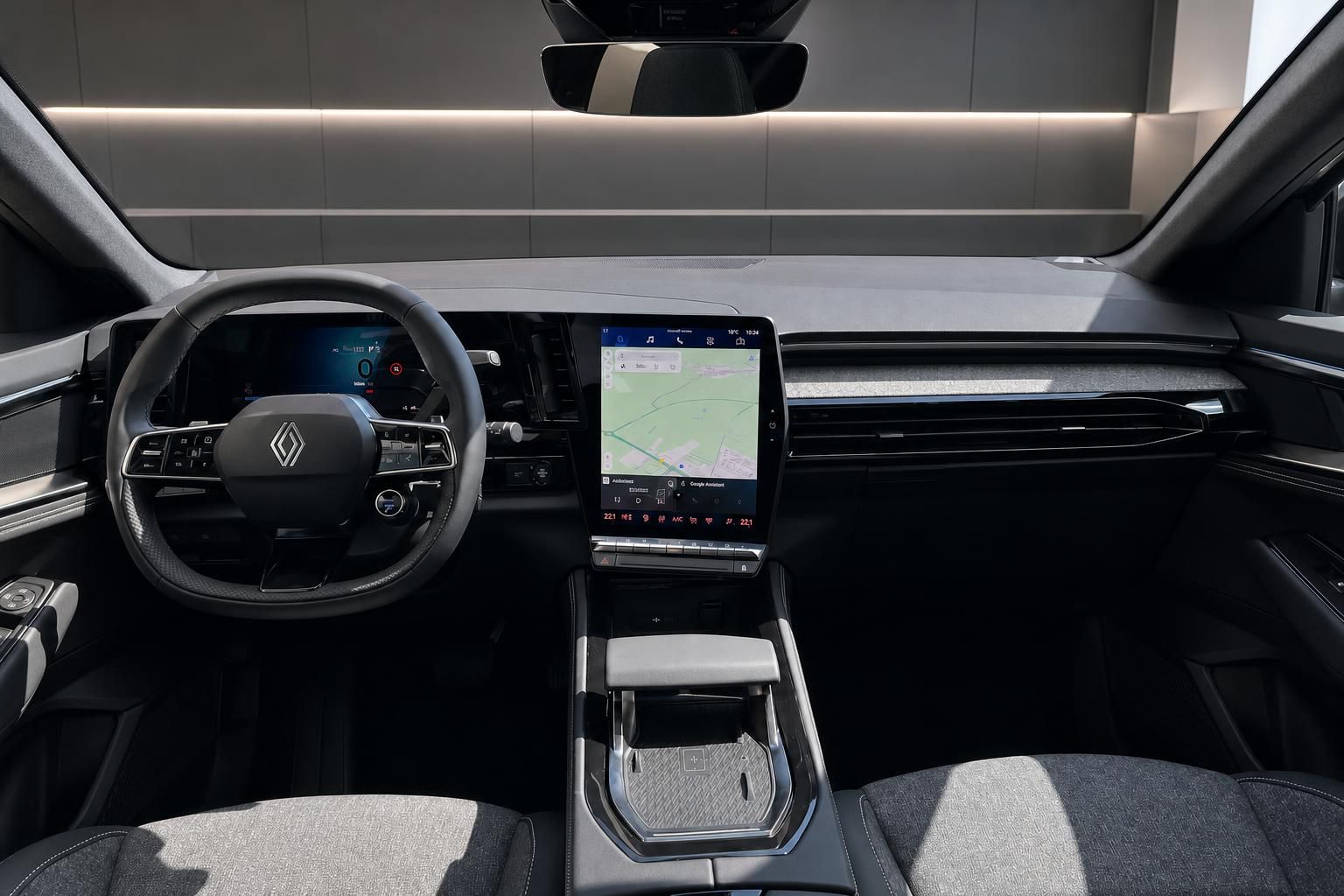 Renault Austral Cockpit mit Lenkrad und großem Touchscreen-Display