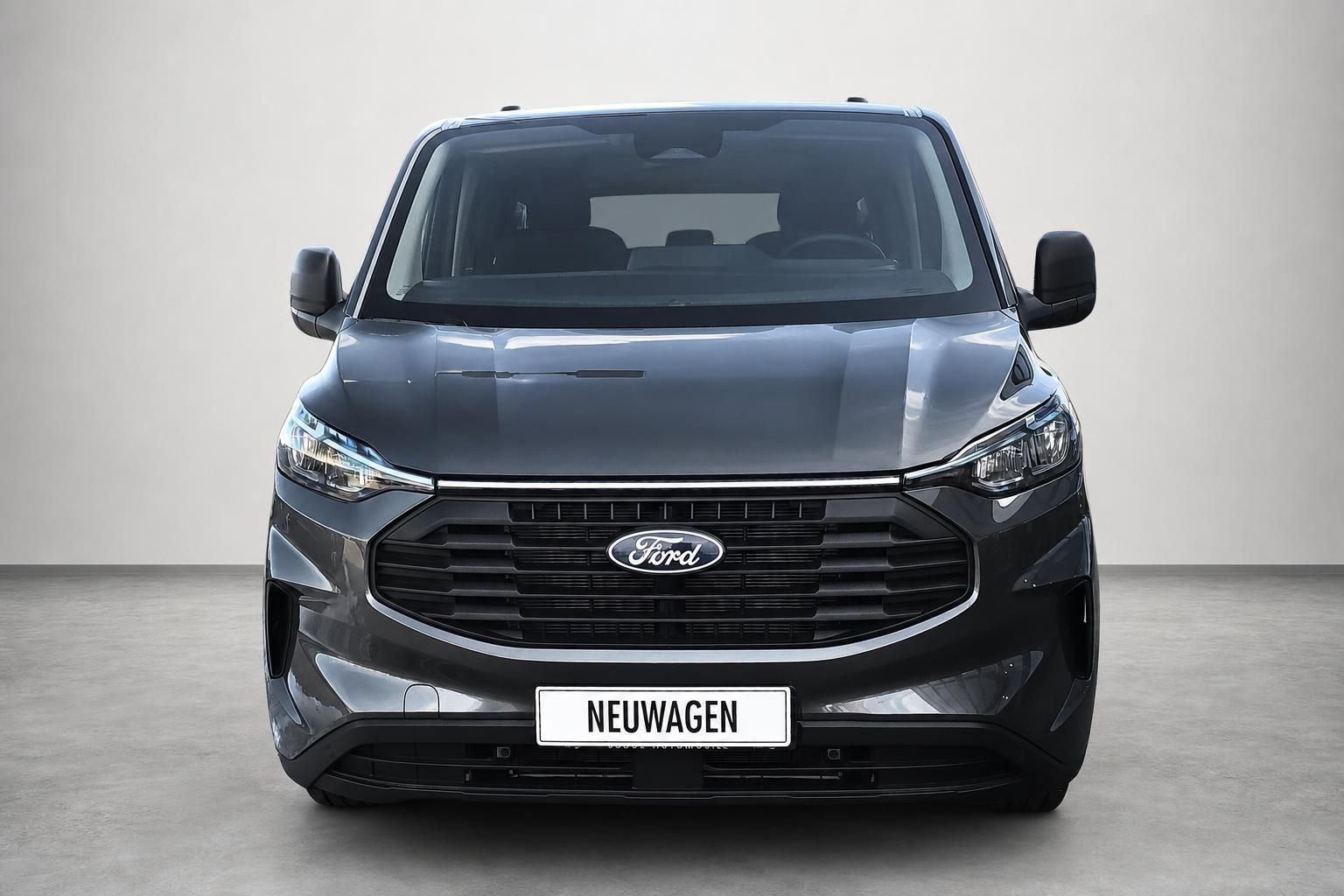 Ford Transit Custom Neuwagen Frontansicht grau Studio