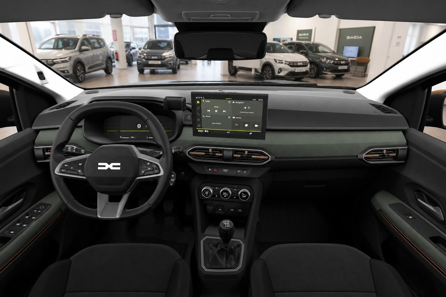 Dacia Sandero Stepway Innenraum mit Cockpit und Lenkrad