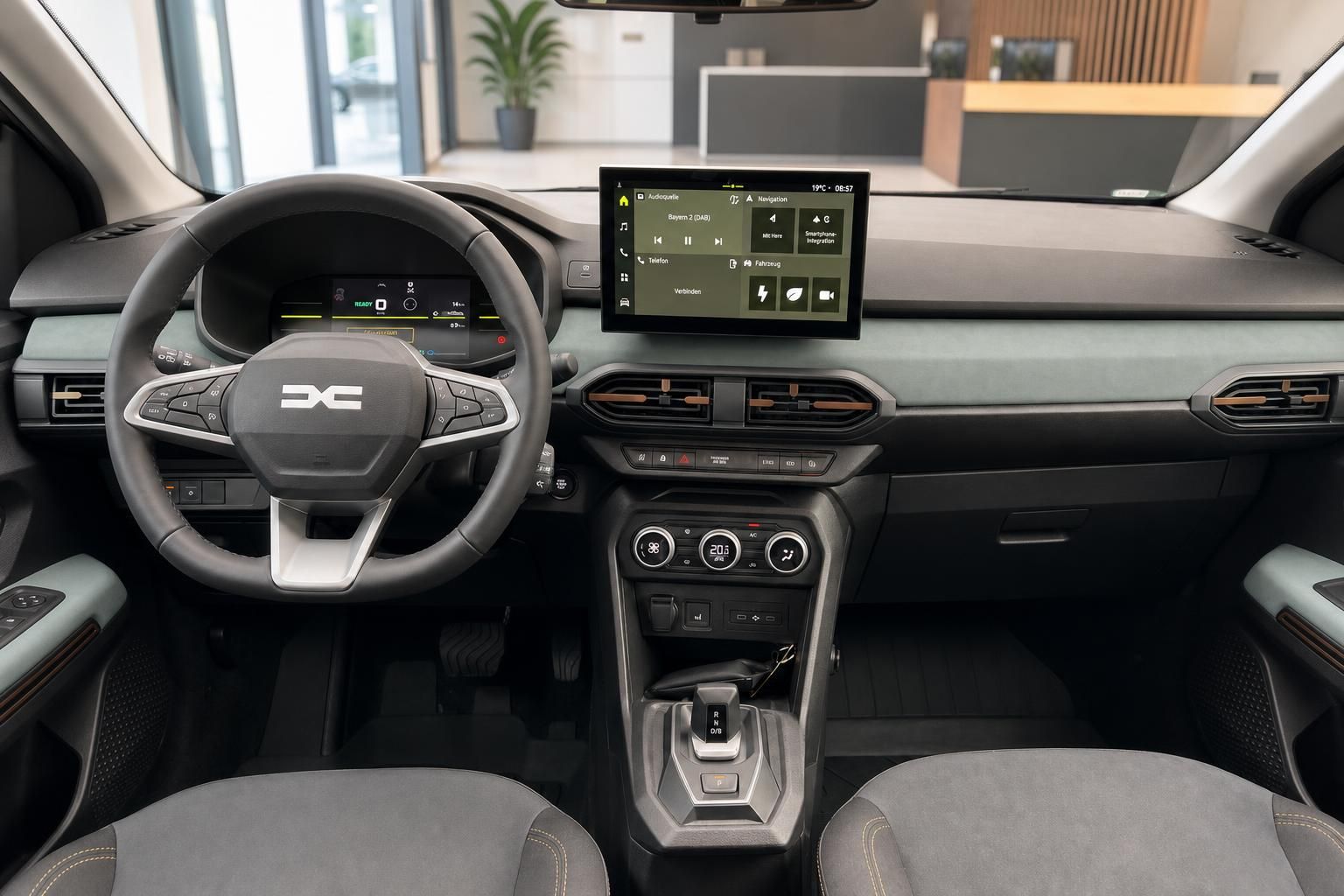 Dacia Jogger Cockpit mit Lenkrad, Touchscreen und Mittelkonsole