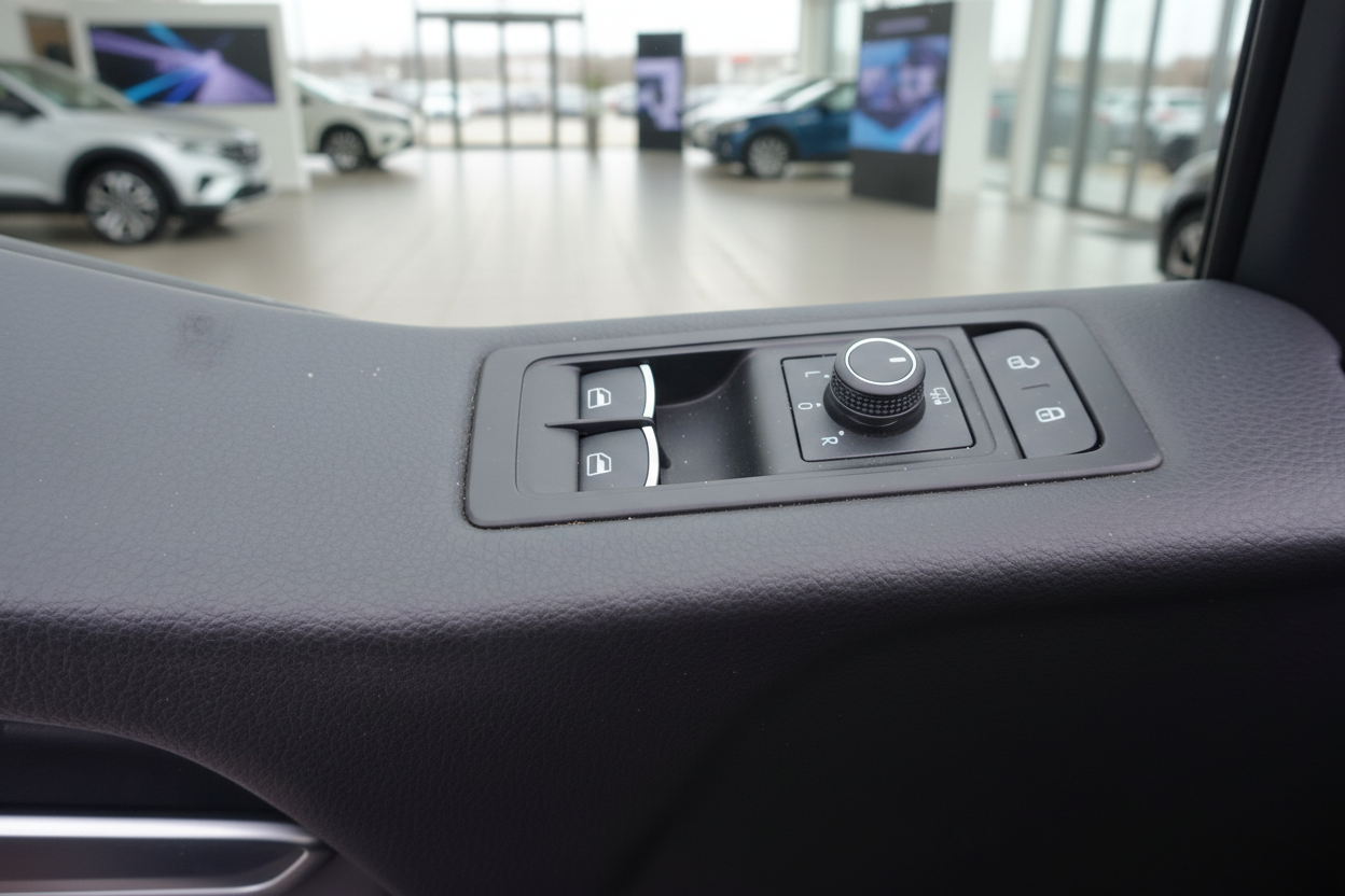 VW Fahrzeugtür Innenraum mit Fensterheber und Spiegelverstellung