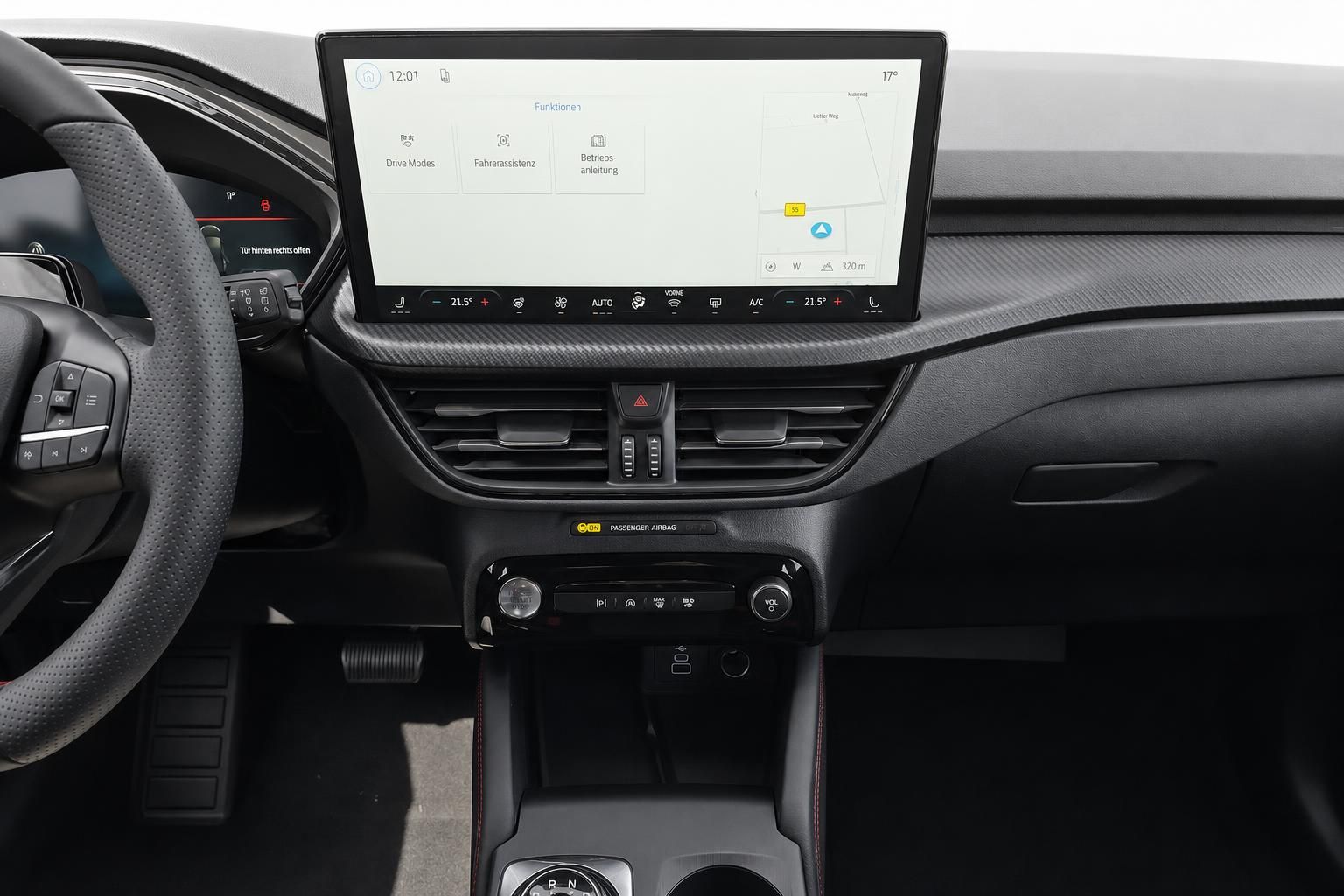 Ford Mittelkonsole mit Touchscreen Navigation und Klimabedienung