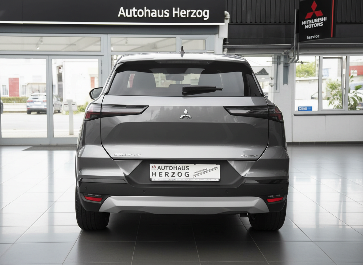Mitsubishi Colt Heckansicht in Grau bei Autohaus Herzog