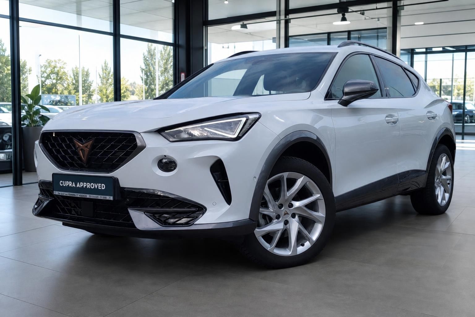 Cupra Formentor weiß Frontansicht mit Approved Siegel