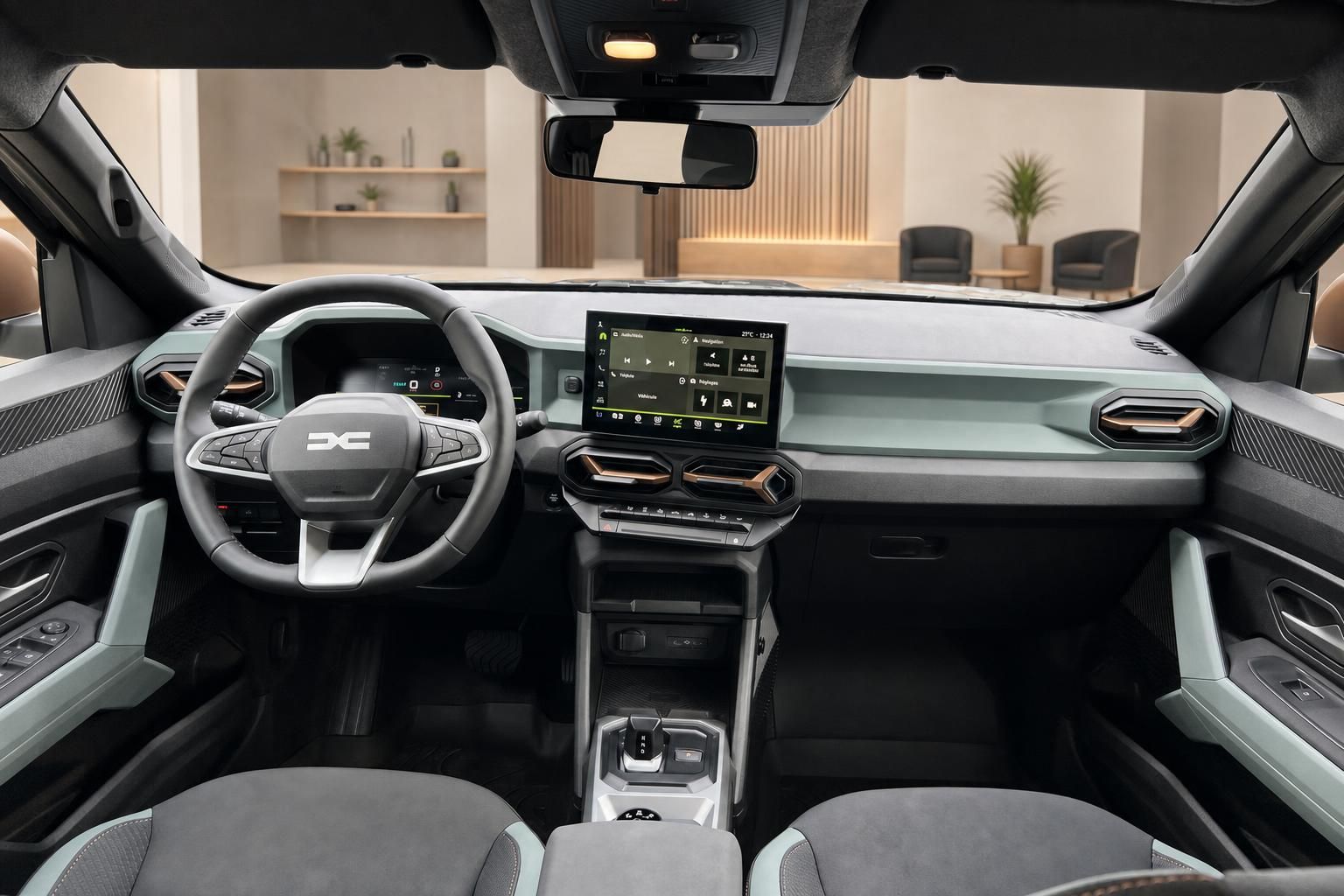 Dacia Duster Innenraum Armaturenbrett mit Touchscreen Ansicht