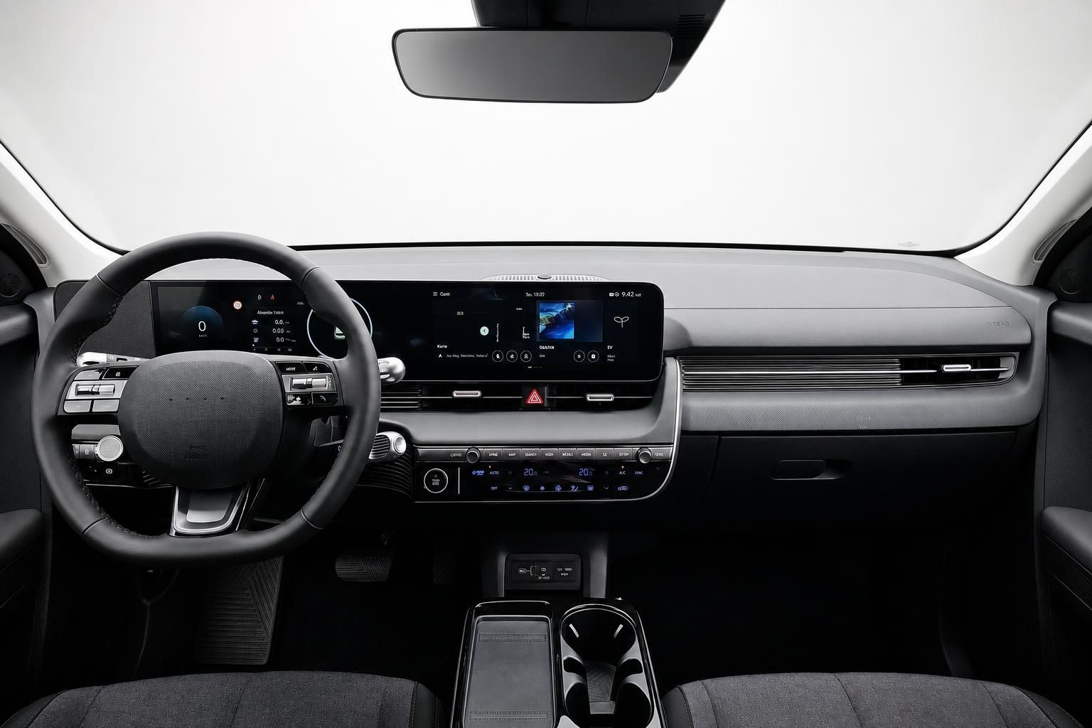 Hyundai Ioniq 5 Cockpit mit digitalem Display und Lenkrad