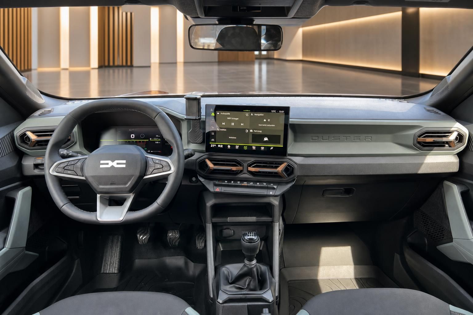 Dacia Duster Armaturenbrett - Cockpit mit digitalem Display, Touchscreen und Mittelkonsole