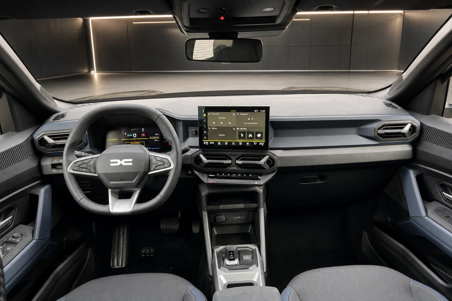Dacia Armaturenbrett mit Touchscreen und modernem Cockpit-Design