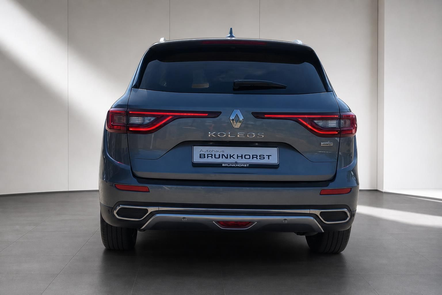 Renault Koleos Heckansicht in Blau bei Autohaus Brunkhorst