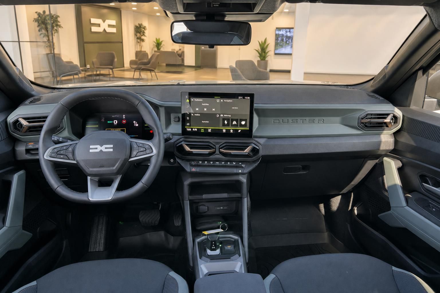 Dacia Duster Armaturenbrett mit digitalem Display und Touchscreen-Infotainment
