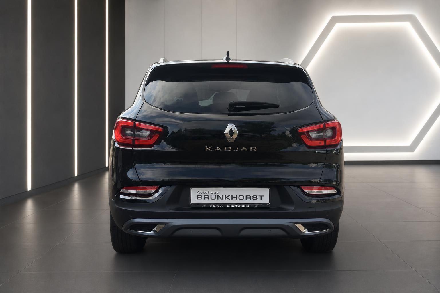 Renault Kadjar schwarz Heckansicht im Autohaus Brunkhorst