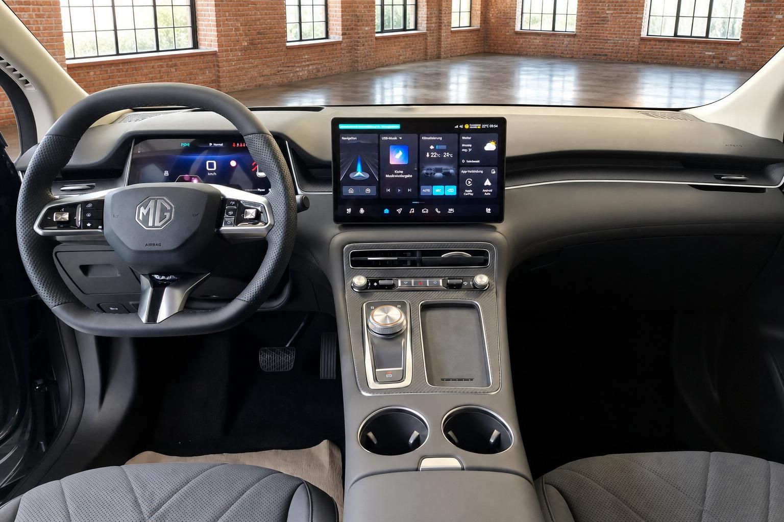MG Armaturenbrett mit digitalem Cockpit und Infotainment-Display