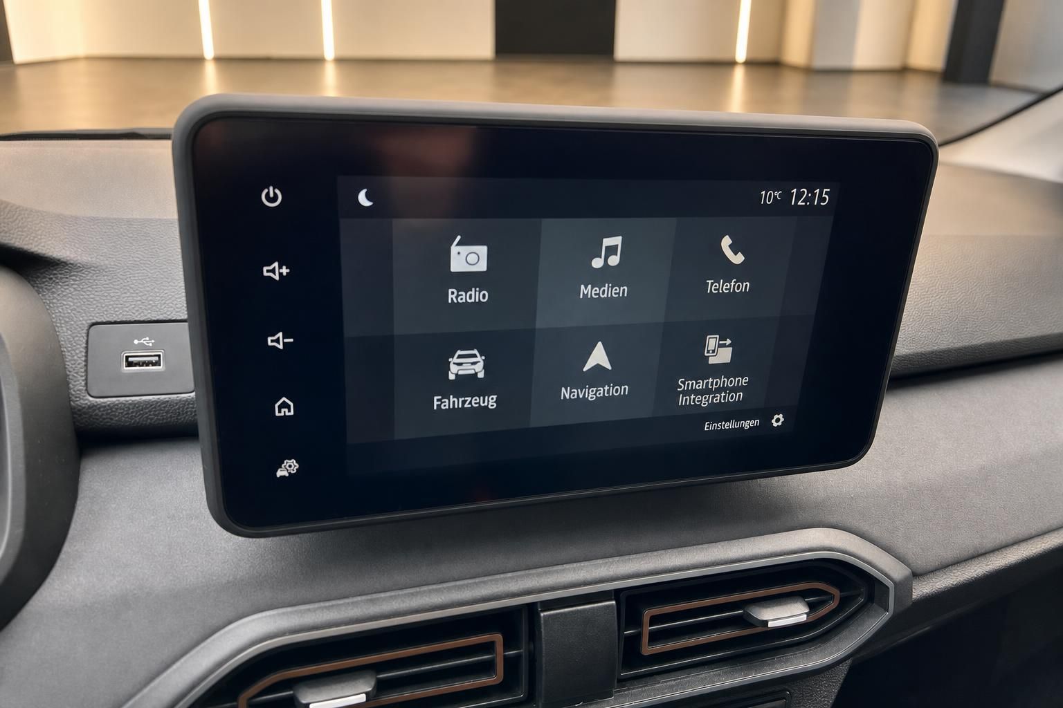 Auto Infotainment-System Touchscreen mit Menü Navigation Radio Telefon