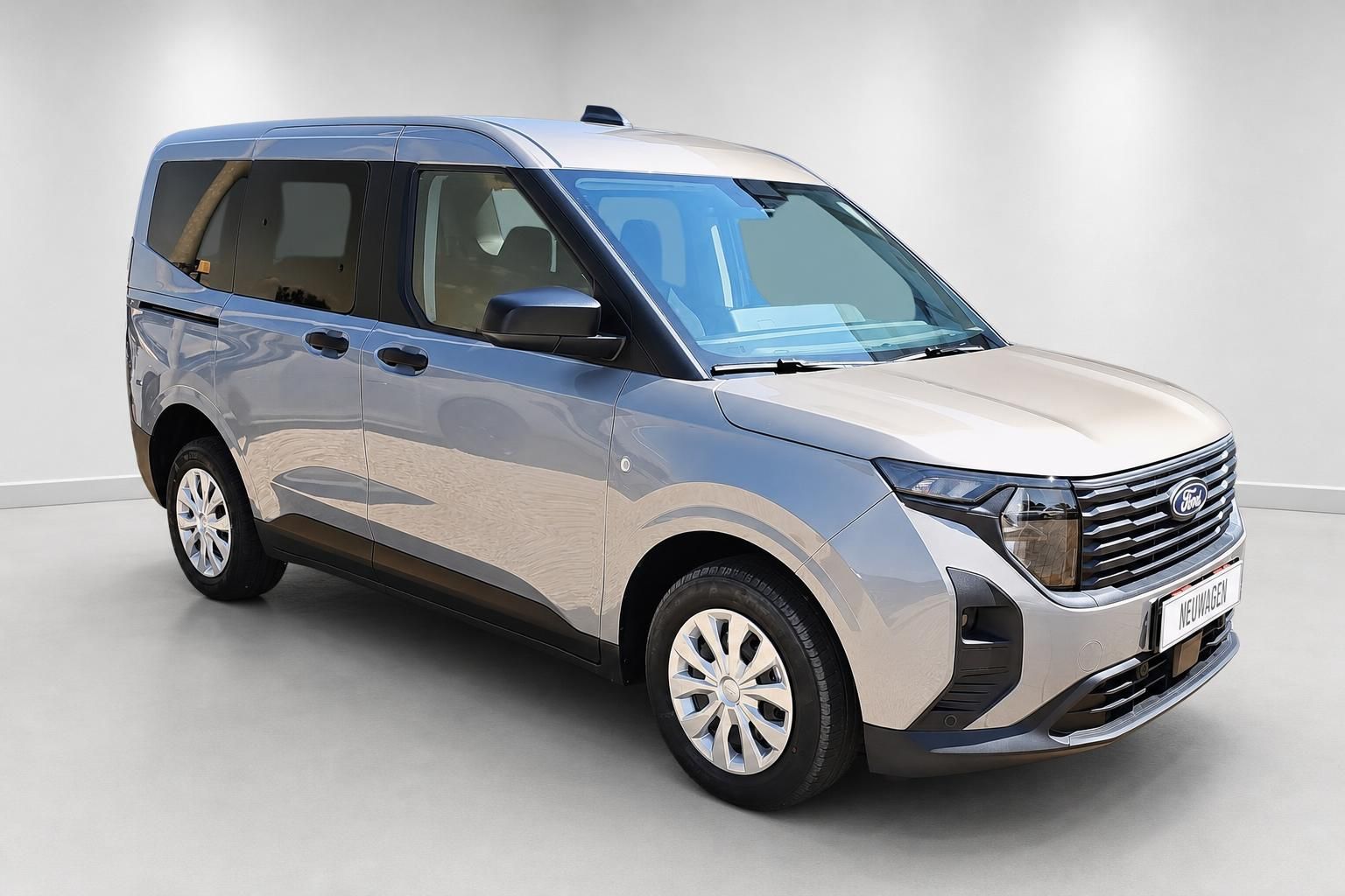 Ford Tourneo Neuwagen Frontansicht schräg in Beige-Metallic