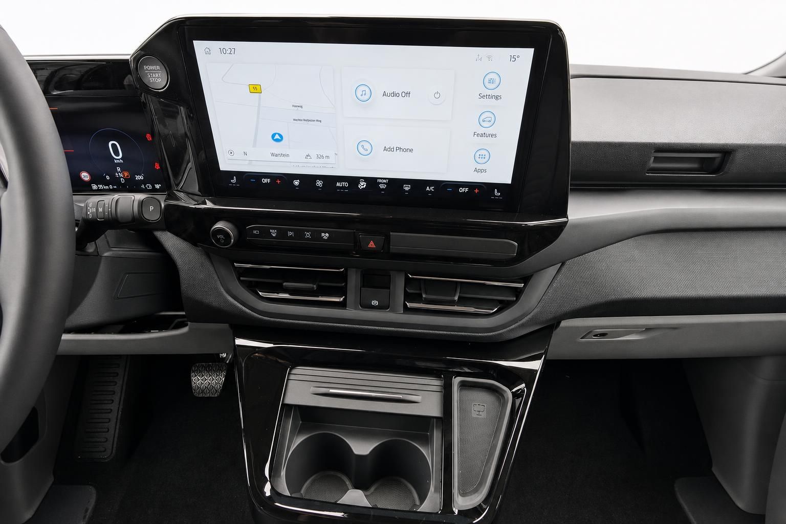 Ford Van Touchscreen Navigationssystem und Mittelkonsole