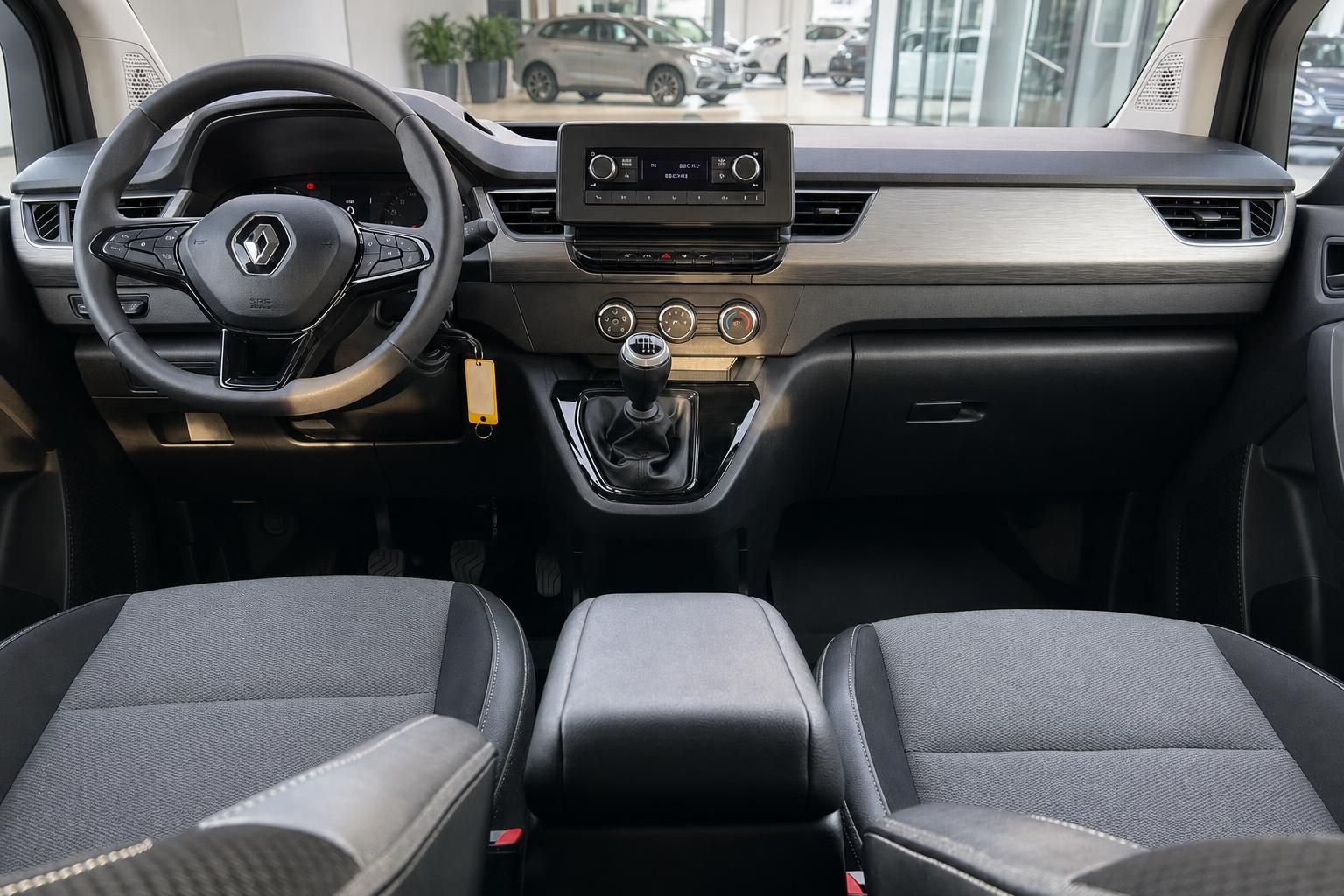 Renault Kangoo Armaturenbrett mit Touchscreen und Schaltgetriebe - Innenraumausstattung