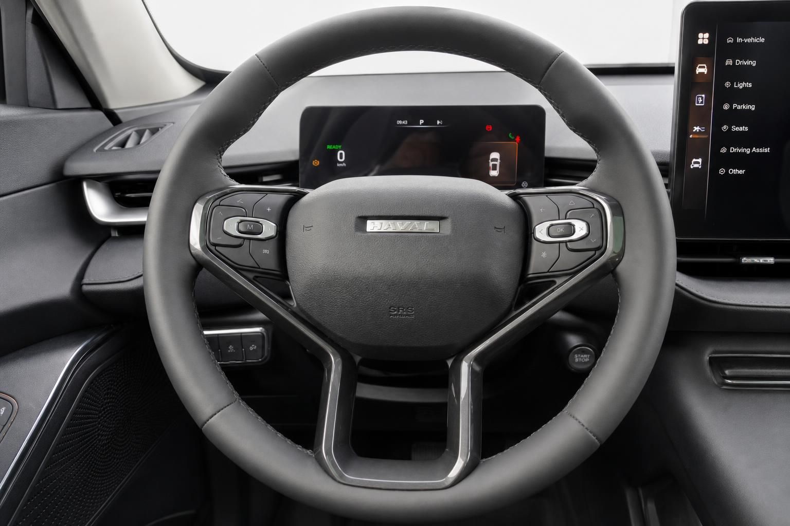Haval SUV Lenkrad mit Multifunktionstasten, Digitaltacho und Touchscreen-Infotainment