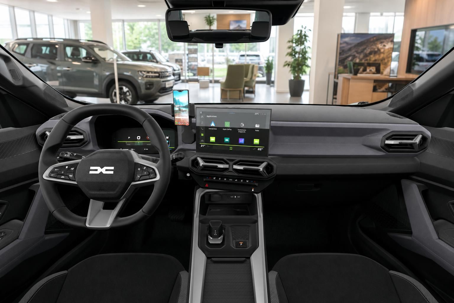 Dacia Bigster Innenraum mit Cockpit und Touchscreen Infotainment