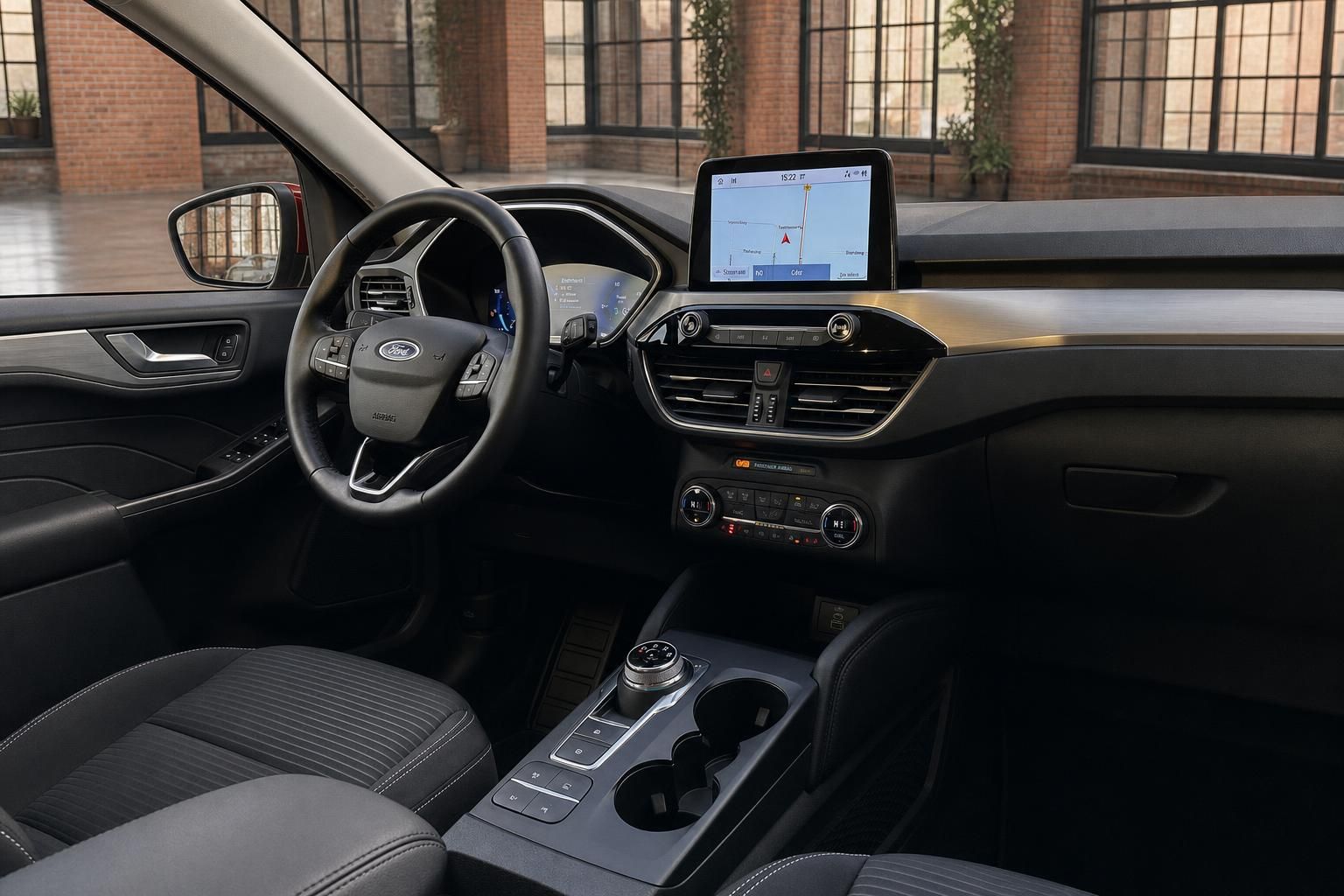 Ford Cockpit mit Touchscreen Navigation und Mittelkonsole
