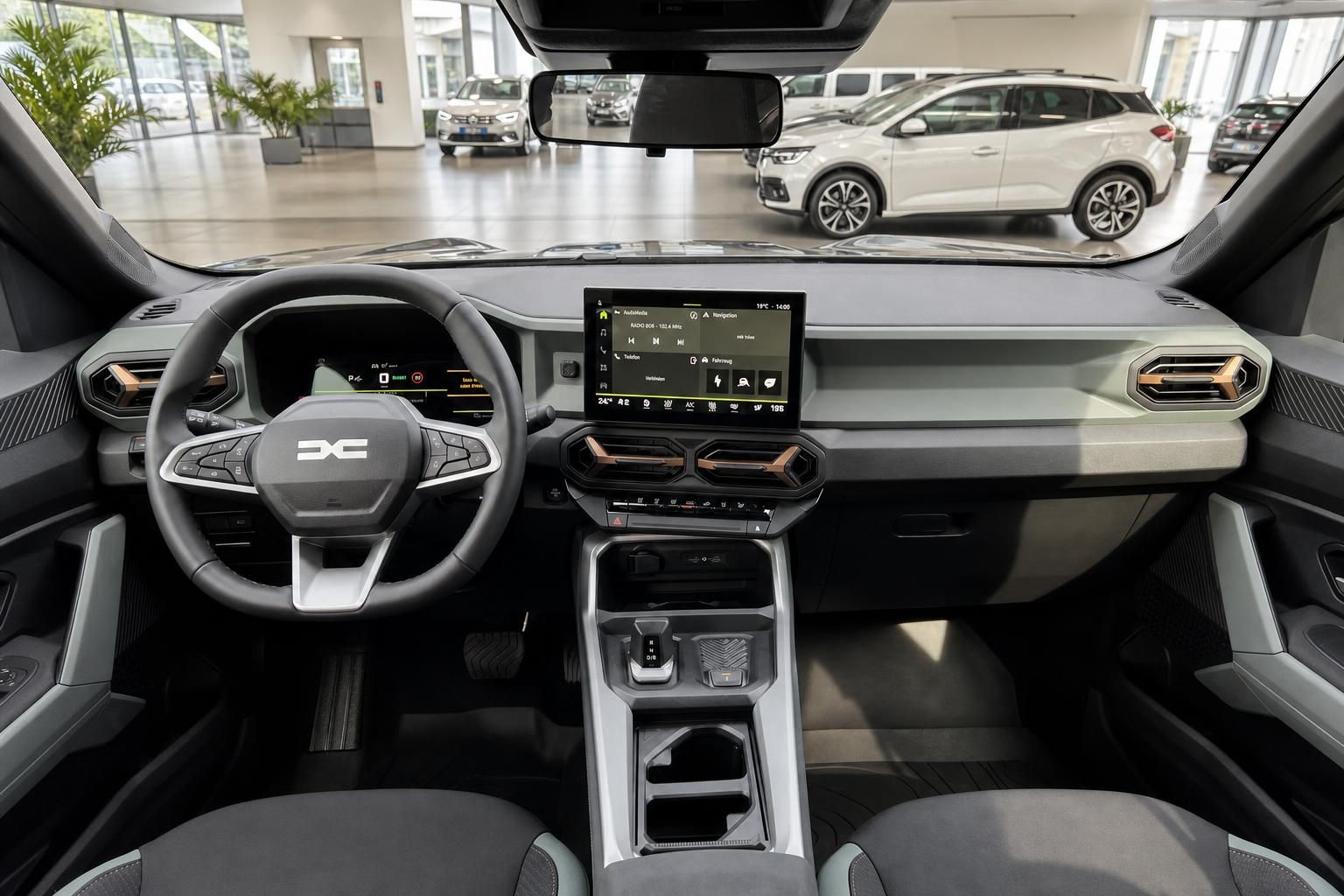 Dacia Bigster Armaturenbrett - großer Touchscreen, digitales Display und moderne Bedienelemente