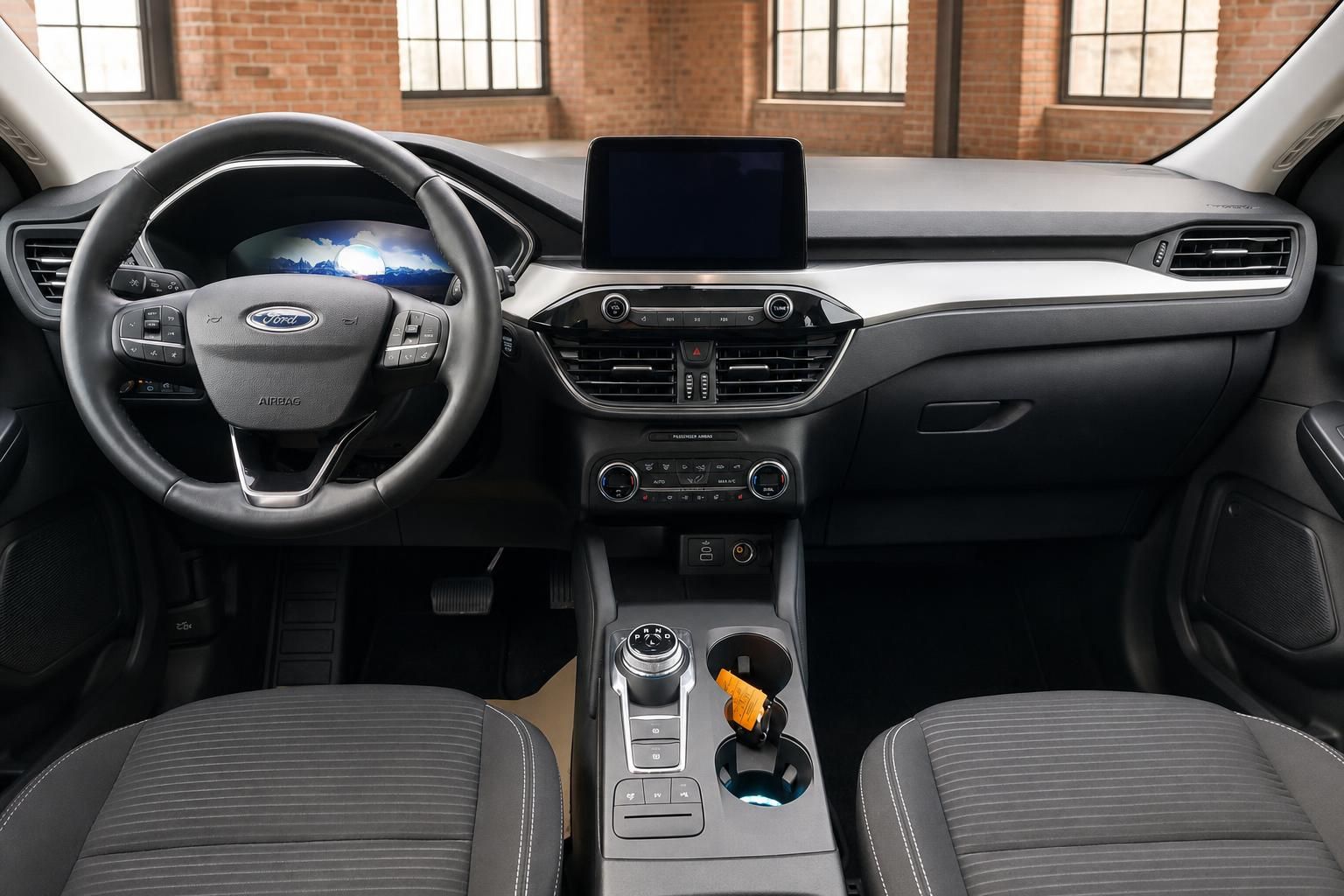 Ford Cockpit mit Lenkrad, Display und Mittelkonsole komplett