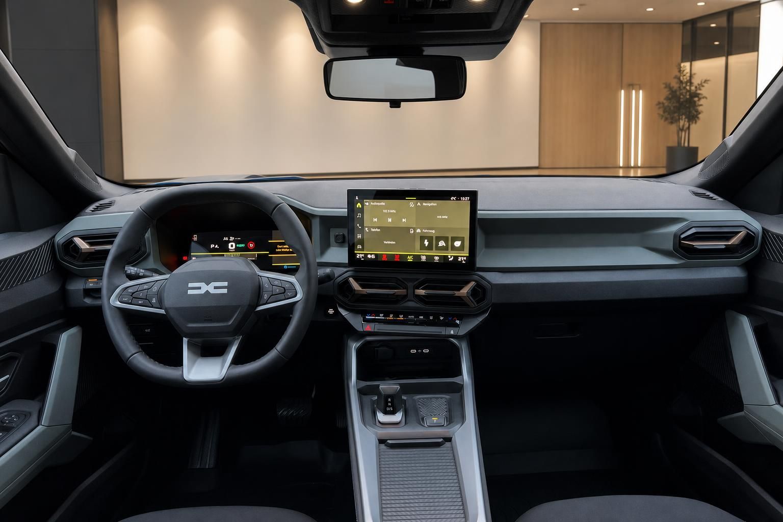 Dacia Bigster Innenraum Armaturenbrett mit Touchscreen und Mittelkonsole