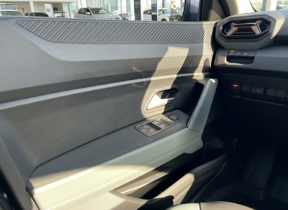 Fahrzeug Innenraum Fahrertür mit Fensterheber und Spiegelverstellung