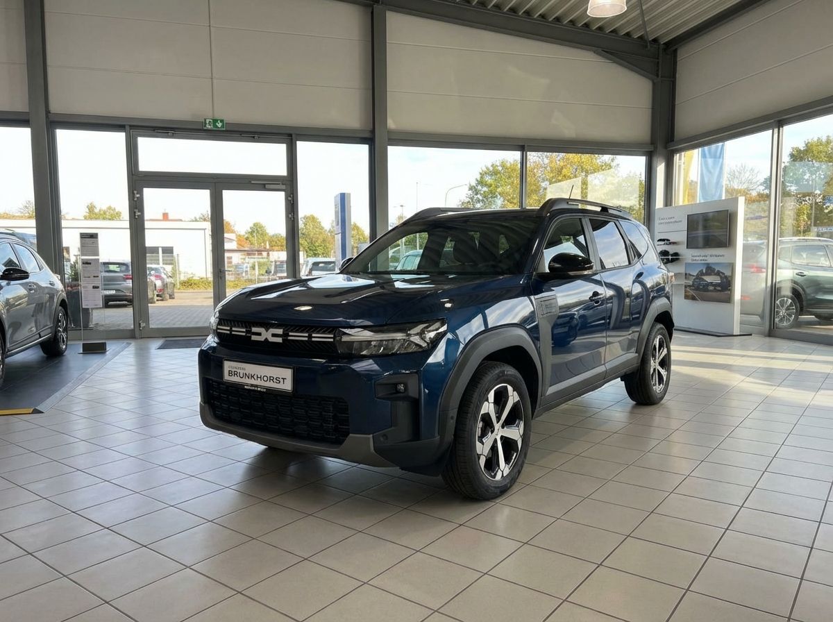 Dacia Jogger in Dunkelblau im Autohaus Brunkhorst Showroom