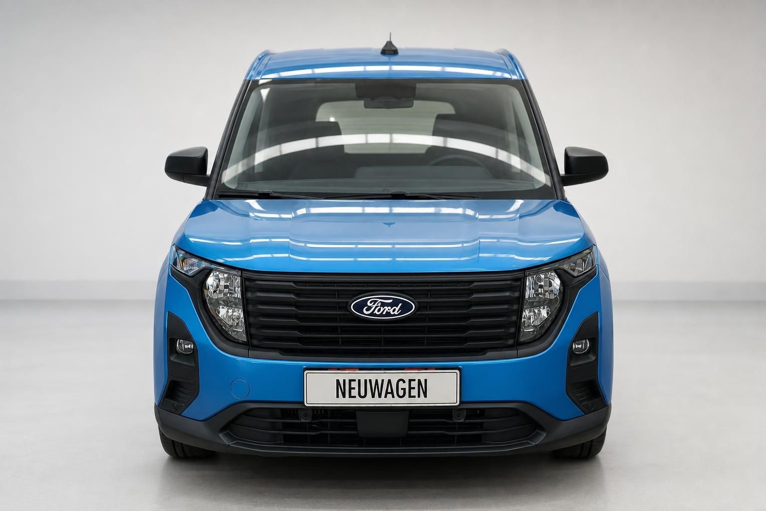 Ford Tourneo blau Frontansicht Neuwagen Kühlergrill