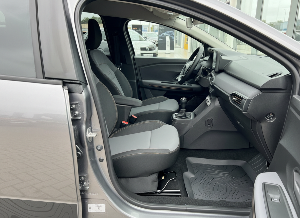 Opel Combo Life Innenraum Beifahrerseite mit Stoffsitzen und Schaltgetriebe