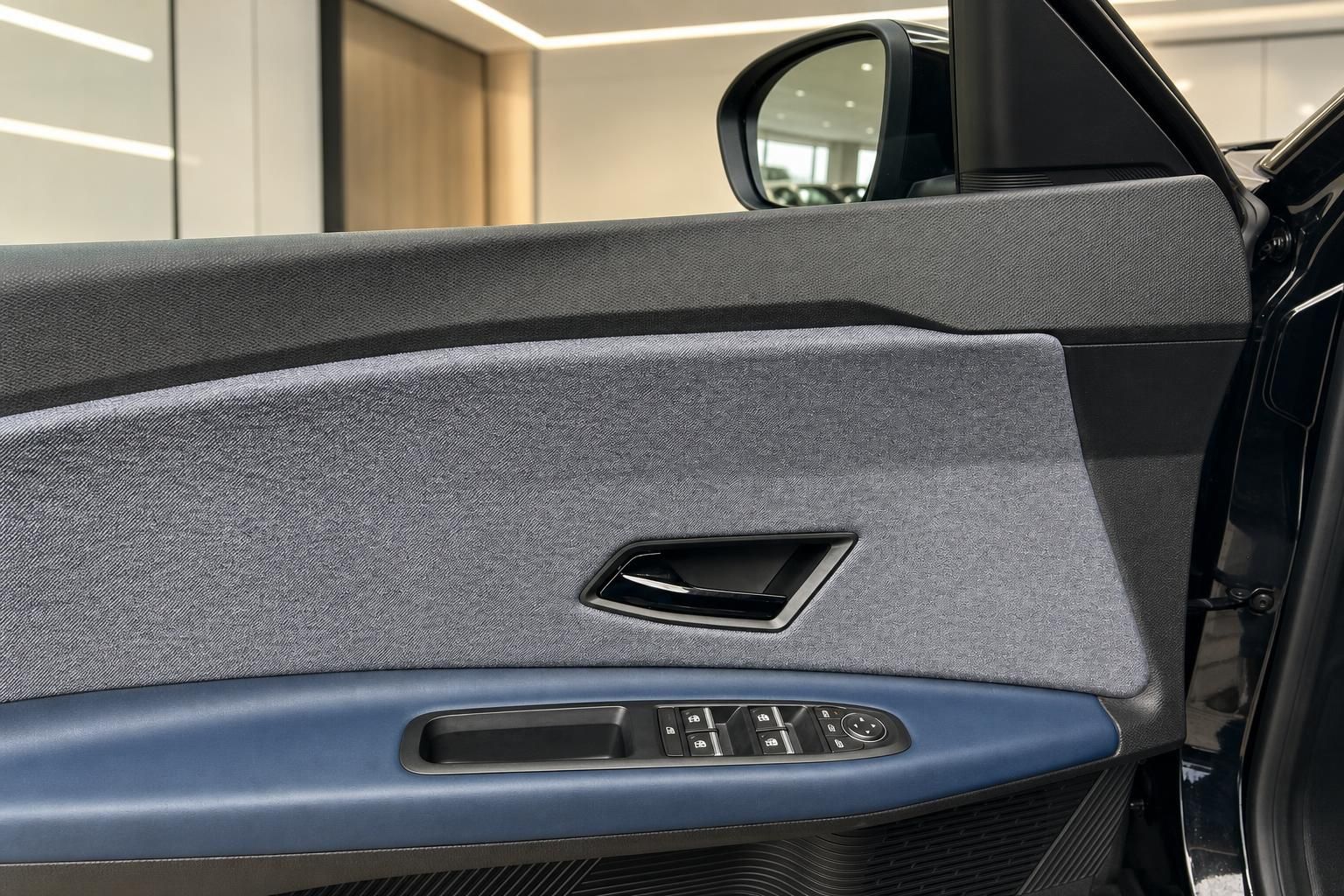 Renault Türverkleidung mit Fensterheber und Außenspiegel im Detail
