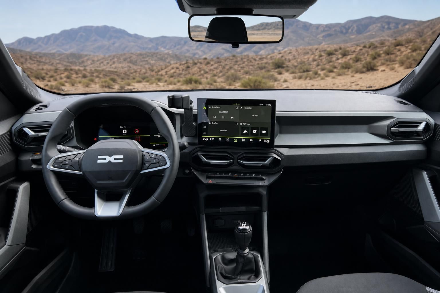 Dacia Bigster Armaturenbrett - Digitales Display, Touchscreen und moderne Bedienelemente