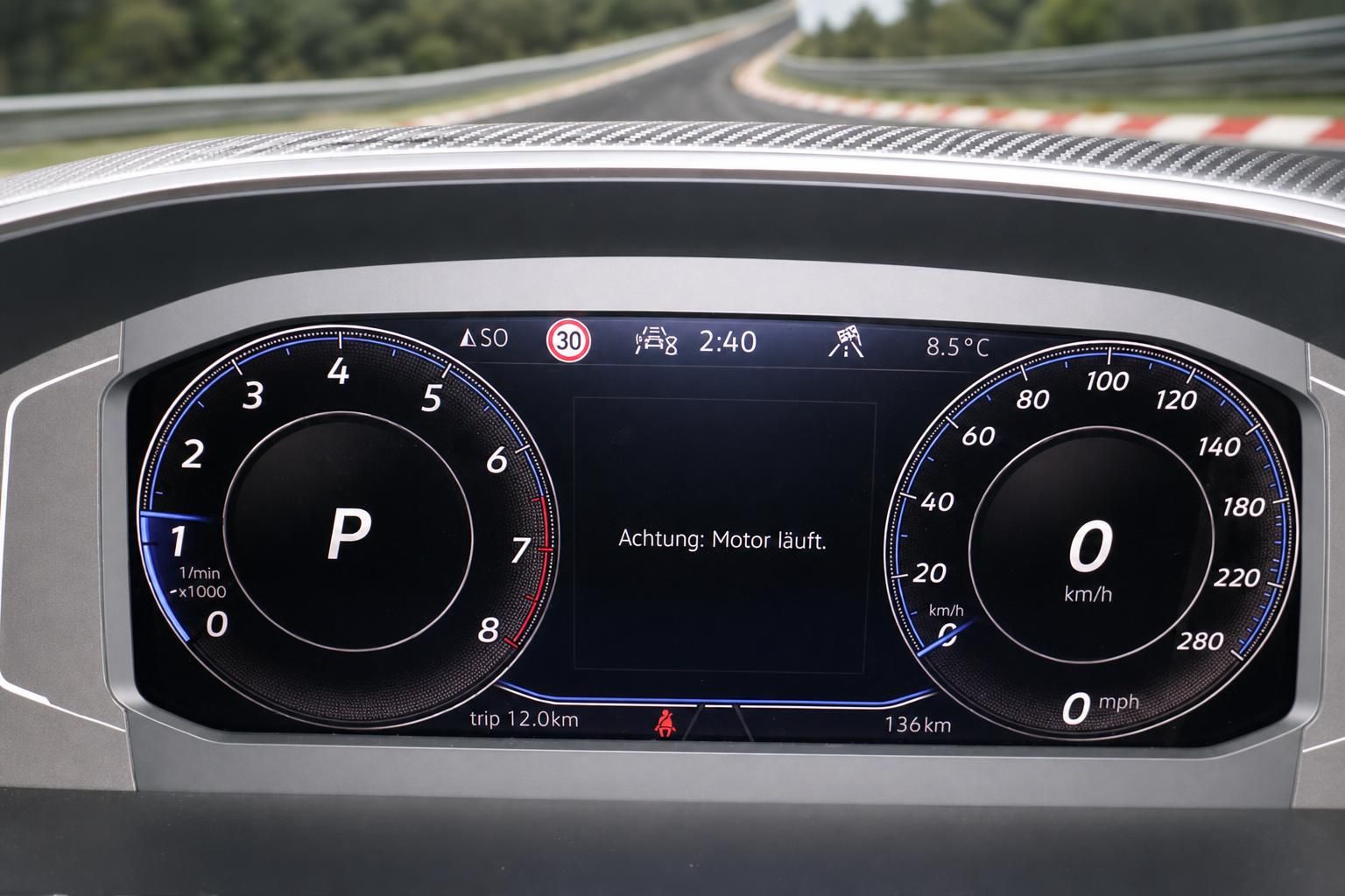 VW Arteon Kombiinstrument Digital Cockpit mit Geschwindigkeitsanzeige