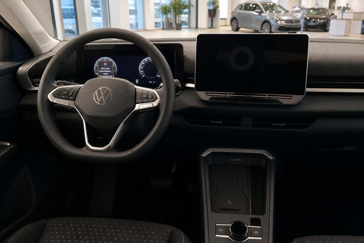 VW T-Roc Innenraum Cockpit mit Lenkrad und Display