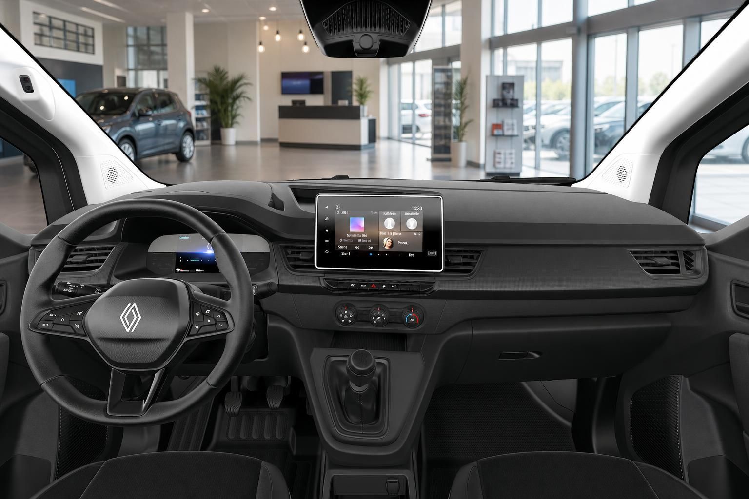 Renault Kangoo Van Cockpit mit Lenkrad und Touchscreen Infotainment
