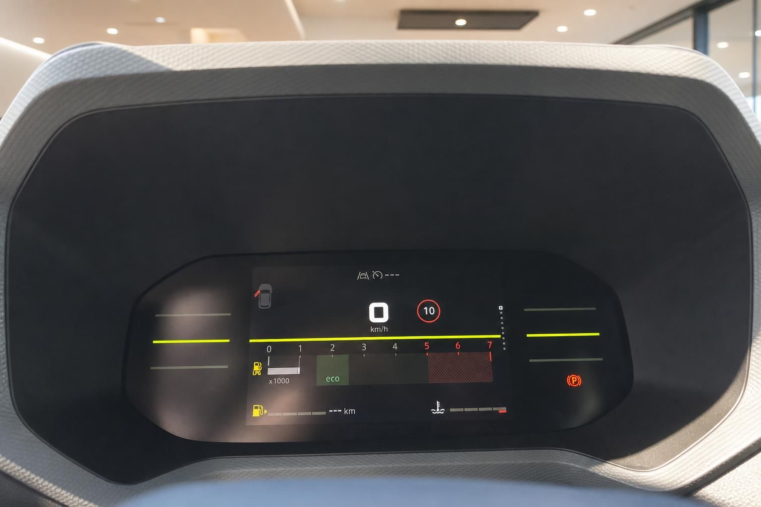 Dacia Duster digitales Kombiinstrument mit Drehzahlmesser Tachometer und Eco-Anzeige