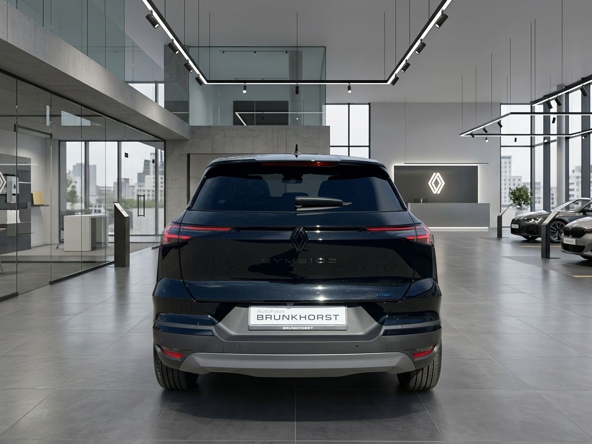 Renault SUV Heckansicht in schwarzer Lackierung im Autohaus